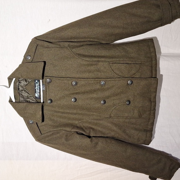 Wool Double-Breasted Pea Coat, Cropped, Members brand Sz 8 NWOT - Picture 8 of 12
